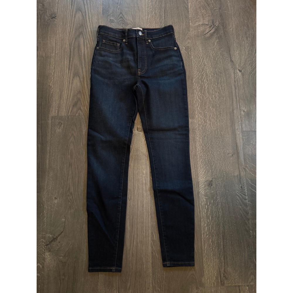 Everlane The High Rise Skinny Jean 25 Regular Dark Wash Denim NWOT
